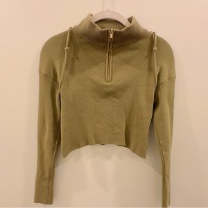 Jacquemus Bormino Cropped ribbed-knit top